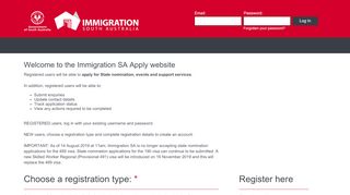 
                            5. Welcome to the Immigration SA Apply website