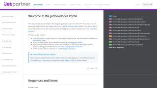 
                            1. Welcome to the Jet Developer Portal · Jet API Documentation