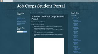 
                            5. Welcome to the Job Corps Student Portal!