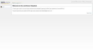 
                            5. Welcome to the JoinVision Helpdesk [JoinVision Helpdesk]