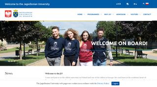 
                            1. Welcome to the JU - Welcome to the Jagiellonian University