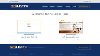 
                            5. Welcome to the Login Page - AmCheck Austin