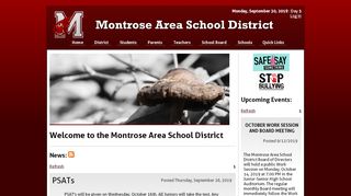 
                            6. Welcome to the Montrose Area School District