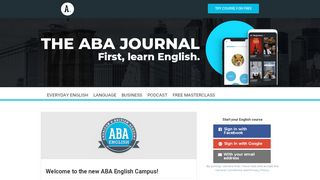 
                            8. Welcome to the new ABA English Campus! | ABA Journal