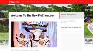 
                            5. Welcome To The New FloCheer.com