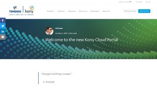 
                            10. Welcome to the new Kony Cloud Portal