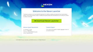 
                            10. Welcome to the Nexon Launcher - Nexon The Best in Online Games