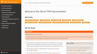 
                            9. Welcome to the official TYPO3 Documentation