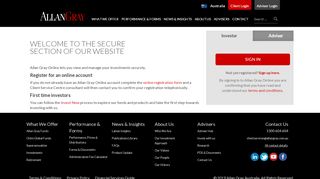 
                            4. Welcome to the secure section of our website | Allan Gray ...