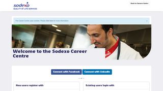 
                            6. Welcome to the Sodexo Career Center - Register or Login