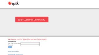 
                            7. Welcome to the Spok Customer Community - Salesforce.com