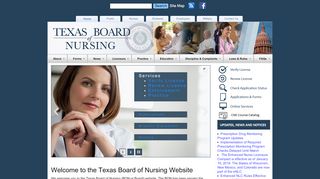 
                            8. Welcome to the Texas Board of Nursing Website