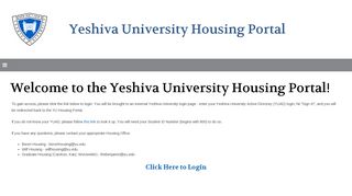 
                            5. Welcome to the Yeshiva University Housing Portal!