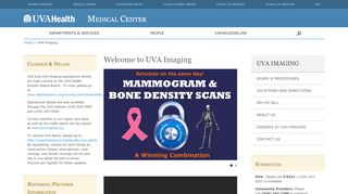 
                            7. Welcome to UVA Imaging — Medical Center Public Site
