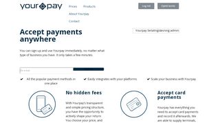 
                            2. Welcome to Yourpay – get the right payment solution for your ...
