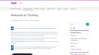 
                            8. Welcome to YourPay - MYOB Essentials Accounting - MYOB ...
