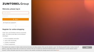 
                            5. Welcome — Zumtobel Group eShop