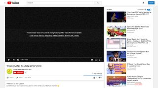 
                            6. WELCOMING ALUMNI LPDP 2018 - YouTube