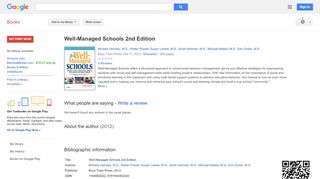 
                            8. Well-Managed Schools 2nd Edition