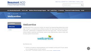 
                            3. Wellcentive - beaumont-aco.org