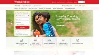 
                            3. Wells Fargo – Banking, Credit Cards, Loans, Mortgages & More