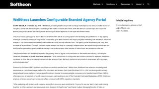 
                            8. Welltheos Launches Configurable Branded Agency Portal – Softheon