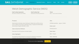 
                            2. Welsh Demographic Service - SAIL Databank - The Secure ...