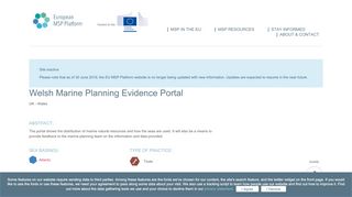 
                            4. Welsh Marine Planning Evidence Portal | European MSP Platform