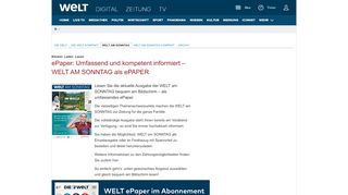 
                            2. Welt am Sonntag - ePaper - WELT