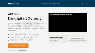 
                            10. WELT Edition - Die digitale Zeitung