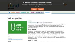 
                            3. Welthungerhilfe | Land Portal | Securing Land Rights ...