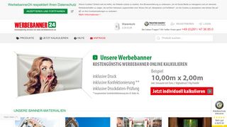 
                            7. Werbebanner24: Werbebanner günstig drucken