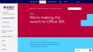 
                            1. We're making the switch to Office 365 - RMIT University