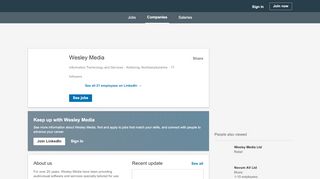 
                            1. Wesley Media | LinkedIn