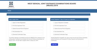 
                            4. West Bengal Joint Entrance Examinations Board