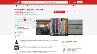 
                            7. West Portal Branch Library - 34 Photos & 50 Reviews - Libraries - 190 ...