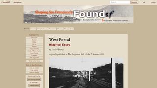 
                            8. West Portal - FoundSF