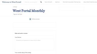 
                            1. West Portal Monthly - West Portal Businesses