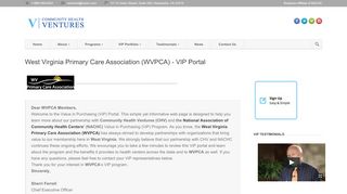 
                            9. West Virginia Primary Care Association (WVPCA) - VIP Portal