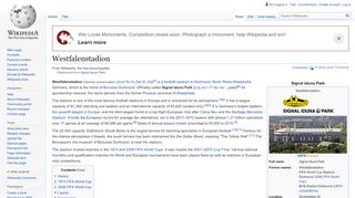 
                            8. Westfalenstadion - Wikipedia