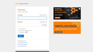
                            8. Westlaw Sign In | Thomson Reuters