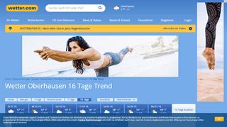 
                            7. Wetter Oberhausen: 16 Tage Trend | wetter.com