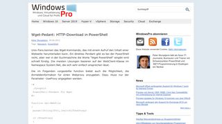 
                            1. Wget-Pedant: HTTP-Download in PowerShell | WindowsPro