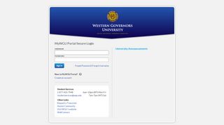 
                            4. WGU Login - Western Governors University