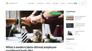 
                            2. What a modern (data-driven) employee enrollment looks like - Lumity