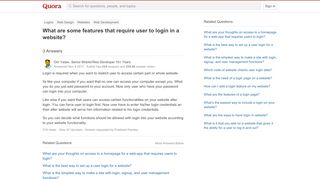 
                            8. What are some features that require user to login in a website ...