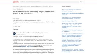 
                            5. What are some of the interesting project presentation stories of ...