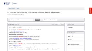 
                            3. What are the Bloomberg formulas that I can use in Excel ...