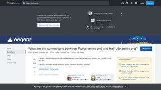 
                            1. What are the connections between Portal series plot and Half-Life ...