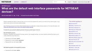 
                            5. What are the default web interface passwords for NETGEAR ...